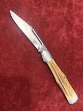 Vintage Queen Knife 1932-55 Winterbottom Bone 1 Blade Coke Bottle Knife
