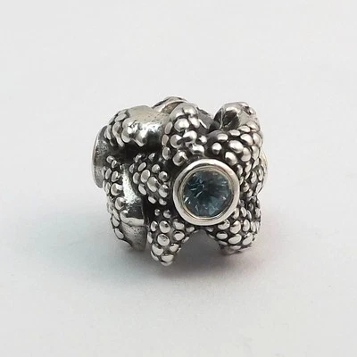 Pandora Plata Esterlina Estrella de Mar Turquesa Espinela Cuentas Retiradas Dije 791163SST  Foto 1 de 4