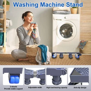 Adjustable Universal Refrigerator Dryer Washing Machine Base Stand Strong Feet - Picture 1 of 10
