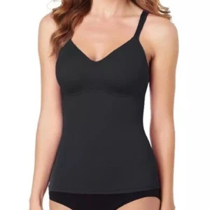 Rhonda Shear Everyday Molded Cup Camisole Black Size 1X - Picture 1 of 6