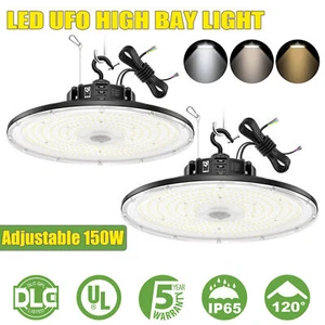 2 Pack LED High Bay Light 150W Garage Barn Warehouse Factory 3000K 4000K 5000K - Picture 1 of 11