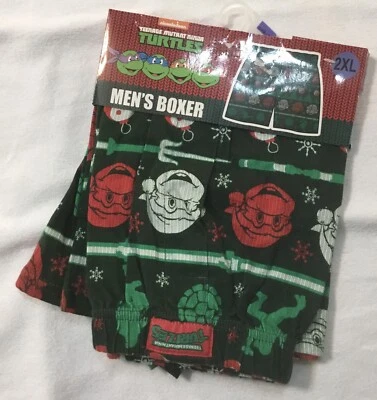 Teenage Mutant Ninja Turtles Boxers Underwear Shorts Christmas Men’s XXL - Image 1 of 2