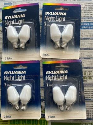 SYLVANIA NIGHT LIGHT APPLIANCE LIGHT BULB 7 C7/W/BL (8-PIECES) - Image 1 of 3