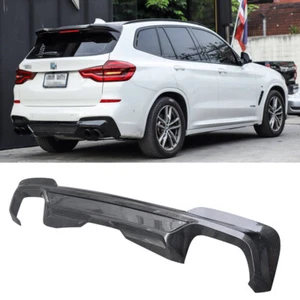 For BMW X3 X3M G01 M Sport 2018-2021 Carbon Fiber Rear Bumper Diffuser Lip - Bild 1 von 11