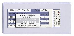 WCW Monday Nitro  Thunder TV Taping wrestling ticket stub Nov 2000 BILL GOLDBERG
