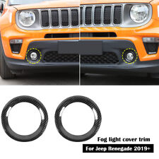 Front Fog Light Lamp Decor Ring Cover Bezel  for Jeep Renegade 2019+ Accessories