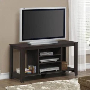 Tv Stand 48 Inch Console Living Room Bedroom Laminate Brown - Picture 1 of 2