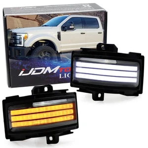 Smoke Lens Sequential Blink Full LED Towing Side Mirror Signals For 2017-22 F250 - Picture 1 of 10