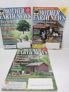 Mother Earth News Magazines Potting Shed Straw Bale Homesteading Lot Of 3 2021 - Picture 1 of 4
