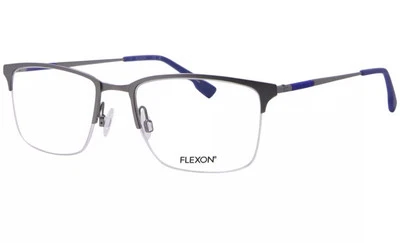 FLEXON E1130 044 55mm Silver Blue Flex Titanium Men's EYEGLASS OPHTHALMIC FRAME - Image 1 of 4