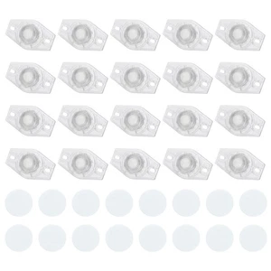 24 Stück selbstklebende Lenkrollen für Möbel (transparent,1 Nylon-Rollkugel) - Bild 1 von 6