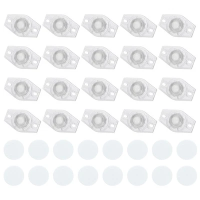 24 Stück selbstklebende Lenkrollen für Möbel (transparent,1 Nylon-Rollkugel) - Bild 1 von 4