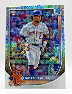 2025 Bowman - Luisangel Acuna #83 Chrome Mojo Refractor Rookie - Picture 1 of 2
