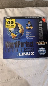WordPerfect Office 2000 For Linux Corel Brand New NOS Sealed See Pics - Picture 1 of 6