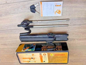 Dispositivo de seguridad antirrobo con bloqueo de volante de coche de alta resistencia universal + 2 llaves - Imagen 1 de 8