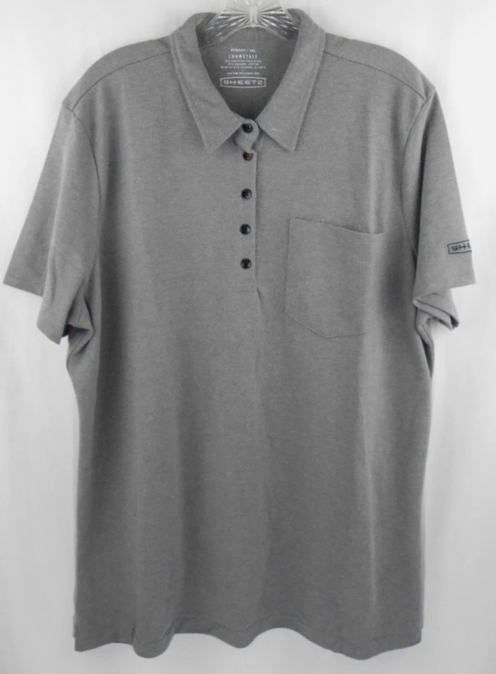 Camisa Polo Loomstate Personalizada para Mujer 2X Gris Supervisor de Equipo Bolsillo Nueva Sin Etiquetas Foto 1 de 1