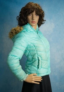 Women's Small or Extra Small Girls Size 10 - 12 Warm Coat Green Jacket Unisex - Picture 1 of 8