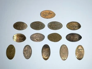 14 Aquarium Tiere gepresste Pennies Münzen Lot Meer Sammlung USA Kupfer One Cent - Bild 1 von 7