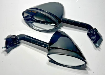 Espejos retrovisores de repuesto para motocicleta Kawasaki ZX14R, negros, par, '06-'07 Foto 1 de 4