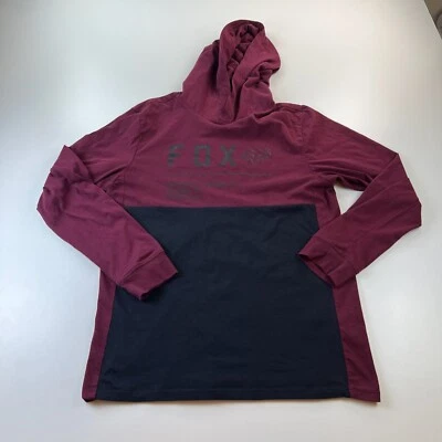 Camisa con Capucha Fox Racing Adulto Mediana Roja Pullover Sudadera con Capucha Tejida Informal Foto 1 de 4