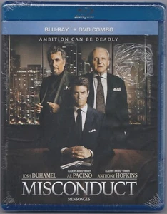 Misconduct Brand New Blu-Ray DVD Combo Josh Duhamel Al Pacino Anthony Hopkins - Picture 1 of 2