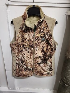 Cabela's OutfitHer L Western Full Zip Lined Camo Vest Hunting Vest - Picture 1 of 4