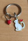 Beautiful white Cat Keyring Bagcharm useful special purrfect sweet gift????????