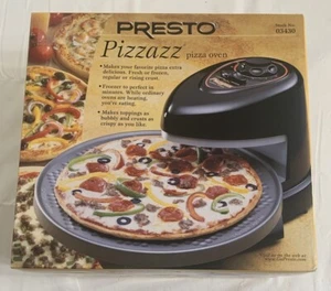 Horno giratorio para pizza Presto Pizzazz 03433 | Negro | Nuevo de Lote Antiguo 2003 | Raro De Colección - Imagen 1 de 6