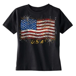 American Flag distressed 4th of July T-shirt Clothing USA Shirt Toddler Youth - Picture 1 of 1