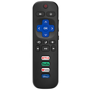 Universal for Roku TV Remote,Replacement for TCL/Hisense/Sharp Roku TV,TV Remote
