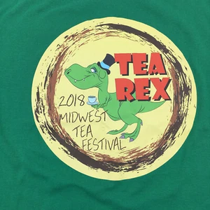 2018 Midwest Tea Festival TEA REX grün Damen XXL T-Shirt T-Rex kurzarm - Bild 1 von 6