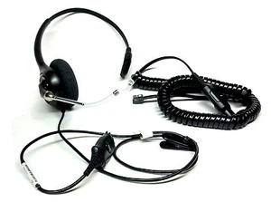 Plantronics Adjustable Headset Model AL8MEX-20161-KX-N Telephone Telescoping Mic - Picture 1 of 9