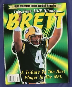 1997 Gold Collectors Series Football Magazine 2x MVP Brett Favre Best NFL Player - Picture 1 of 2