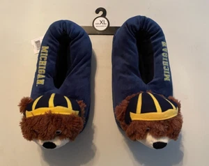 Primus U of M Wolverines Unisex Slippers  XL  Women's (11-12) Men's (9-10), NWT - Picture 1 of 7