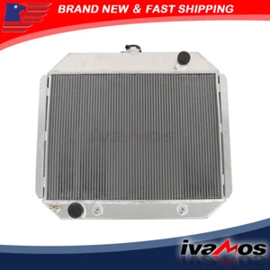 Radiador de 4 filas para Ford F-100 F-150 F-250 F-350 Bronco V8 1966-1979 aluminio - Imagen 1 de 11