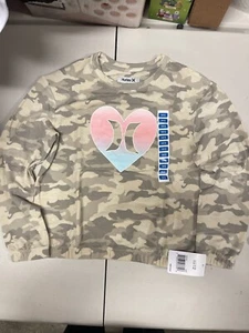 HURLEY ~ 2 Piece Set ~ Long Sleeve Top & Pant Set ~ Camo ~ Youth Girl's 10/12 - Picture 1 of 4