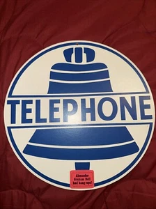 Bell System Vintage “Telephone” Wall Sign 12” - Picture 1 of 5