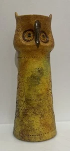 Bitossi Owl Candle Holder 15” Tall Rosenthal Netter Label Aldo Londi Italy MCM - Picture 1 of 17
