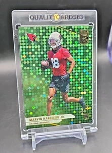 MARVIN HARRISON JR ROOKIE GREEN REFRACTOR RC WITH CASE NFL ARIZONA CARDINALS - Picture 1 of 5