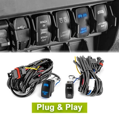 Kit de cables de enchufe de luz LED de barra colectora de pulso para Polaris Ranger 1000/570 Foto 1 de 4