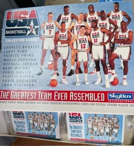 Lot Skybox Int'l 1992 USA Basketball Dream Team Card (6) Packs Father’s Day - Bild 1 von 7
