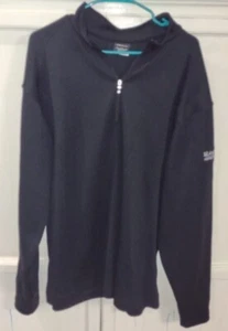 Mens Nike Golf Long Sleeve 1/4 Zip Pullover, RN#56323, Black, Sz XL, Seaways Inc - Picture 1 of 8