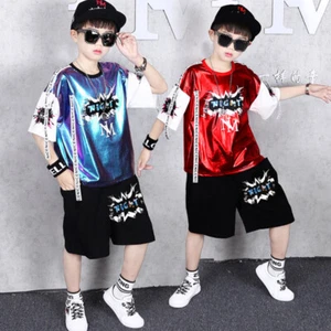 Hip-Hop Jungen Tanz Jazz Tanz Street Dance Performance Kleidung Set - Bild 1 von 10