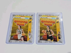 ๐ Set Of 2 2024 CAITLIN CLARK Panini Donruss Crunch Time Cards SS-CT1 & SS-CT2 - Picture 1 of 18