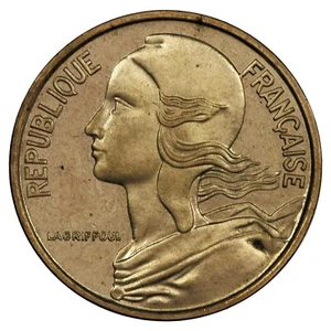 France - 5 centimes Marianne 1966 ESSAI cupro-aluminium F.125/1 Gad.175 KM.933 - Imagen 1 de 2