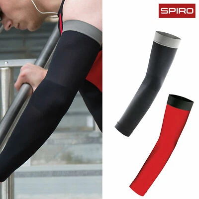 SPIRO S291X Compression Arm Guards Running Training Cycling Sportwear base layer - Image 1 of 4