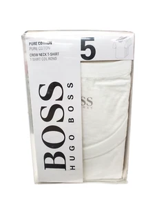HUGO BOSS CREW NECK T SHIRT 5 PACK T SHIRT SIZE S - Picture 1 of 4