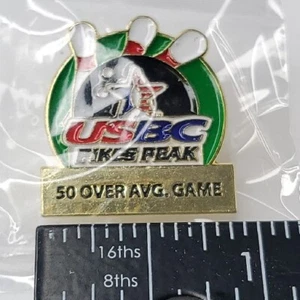 USBC Pikes Peak 50 Over Average Game Metal Bowling Pins New  - Picture 1 of 10