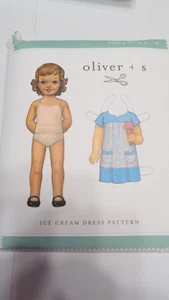 sewing Pattern Oliver+S Ice Cream Dress Pattern UNCUT Sz 5-12 Included - Picture 1 of 2