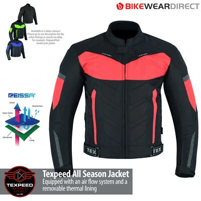 Motorrad Jacke Wasserdicht Mit Ce Protektor Thermo Biker - Bild 1 von 4